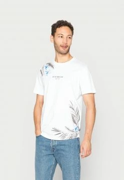 Pier One Hombre Camiseta Estampada - White