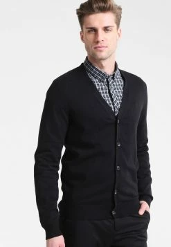 Pier One Chaqueta De Punto - Black, Hombre