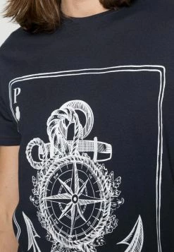 Pier One Camiseta Estampada - Dark Blue, Hombre -Pier One Comercio ff80483a999c4d249059dbcdf070f3fc